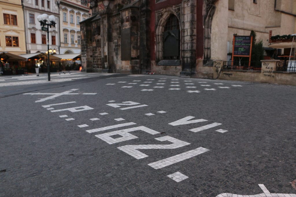 Old Town Square in Prague with no crowds