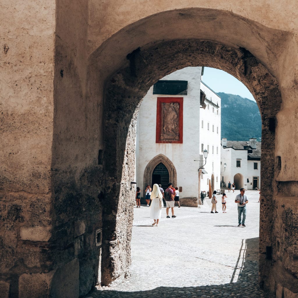 Hohensalzburg Fortress on a walking tour of Salzburg