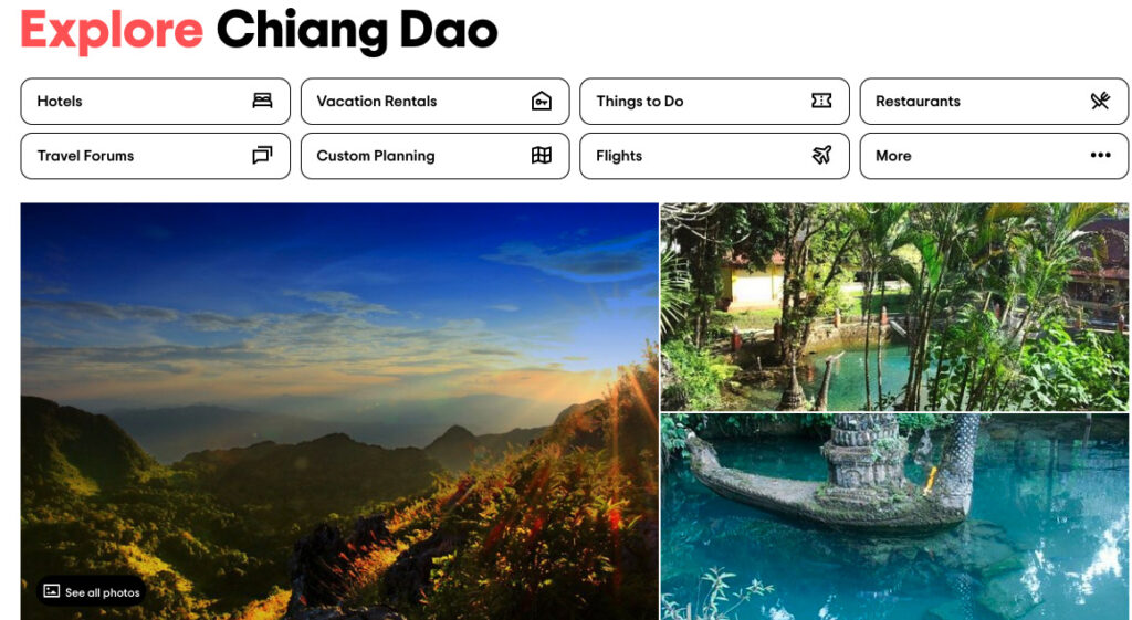 TripAdvisor Chiang Dao Advert