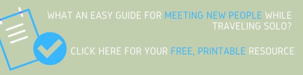 Guide for meeting people while traveling