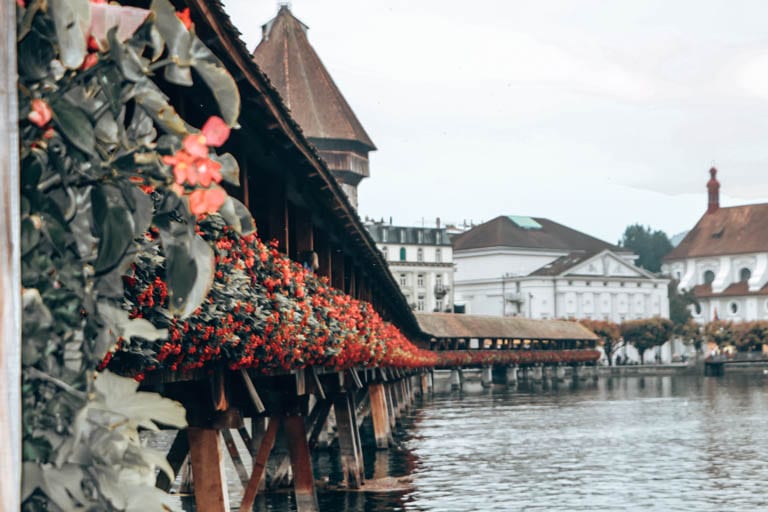 The Chapel Bridge in Lucerne has a long history to learn about when you travel deeper.