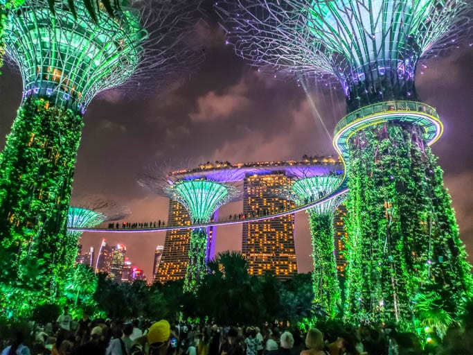 The Singapore Supertree Grove is a unique way to get elevated and travel deeper