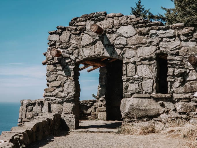 The rock shelter at Cape Perpetua