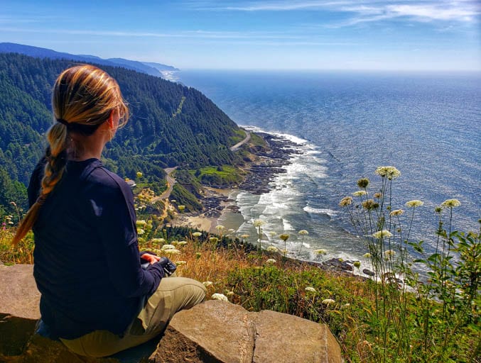 View from the Overlook at Cape Perpetua on the Central Oregon Coast