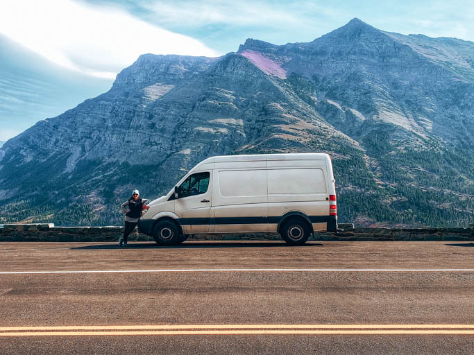 Van life in Glacier National park