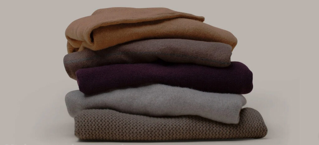this recycled cashmere crew is a great sustainable gift
