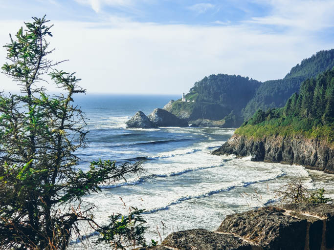 Yaquina Head Lighthouse is a must-stop on an Oregon Coast road trip