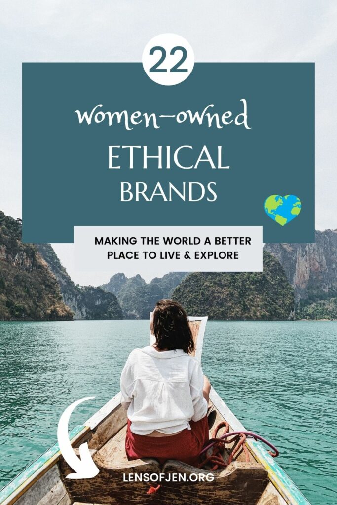 Pin for Pinterest of 22 Ethical Brands Owned by Women