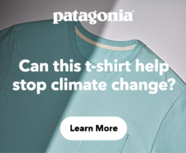 Patagonia sustainable advert