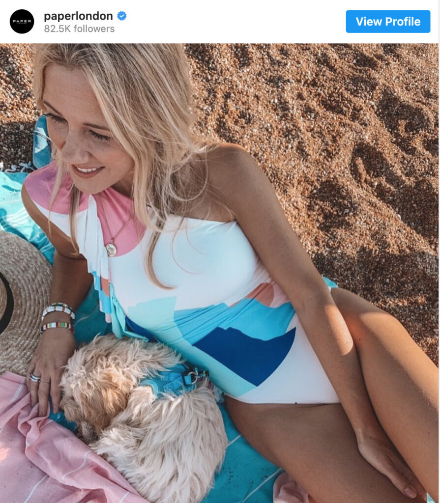 Sustainable Swimsuits on Instagram