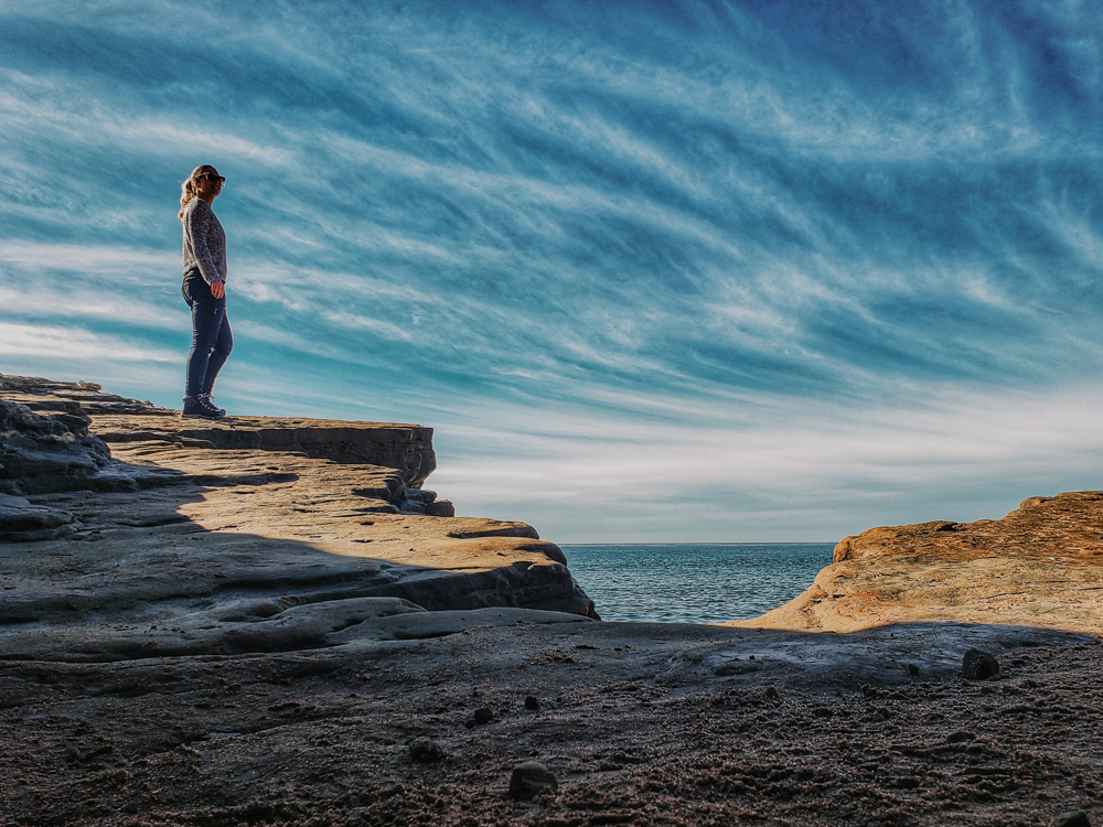 the bluff of the Cabrillo national monument