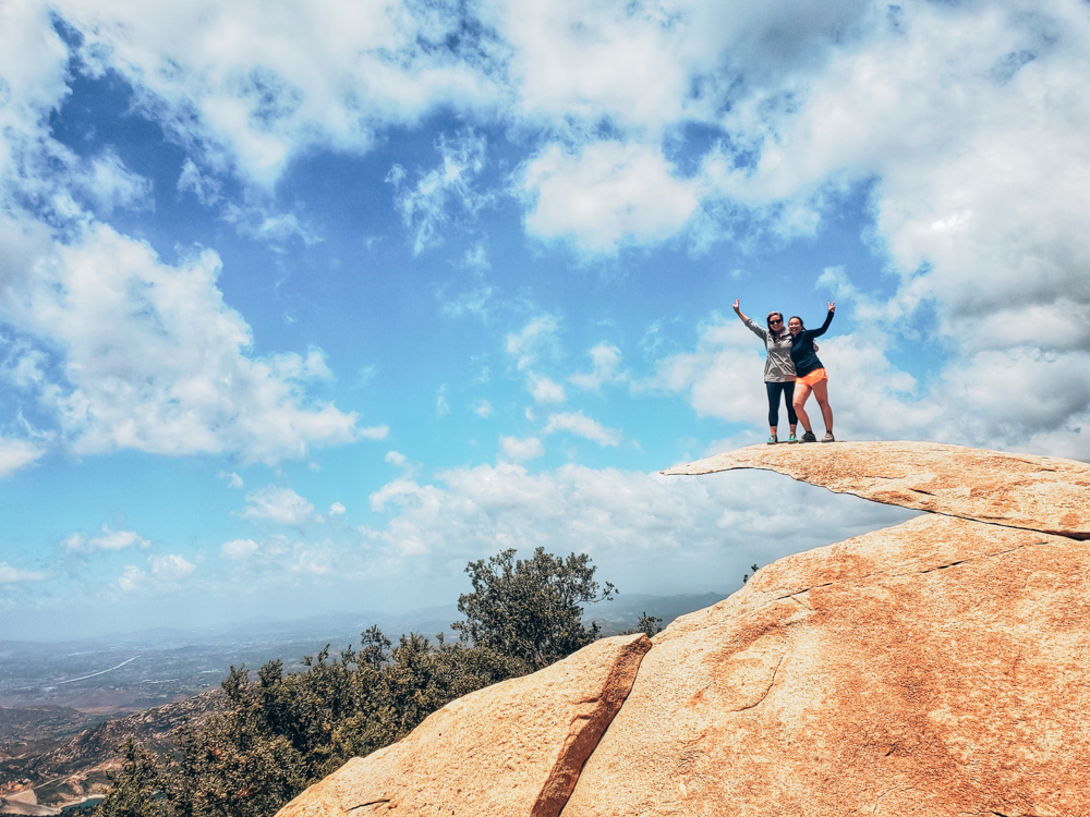 Women on potato chip rock