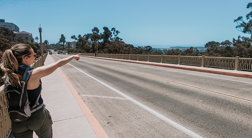 The First Avenue Bridge on the 7 bridges walk in San Diego