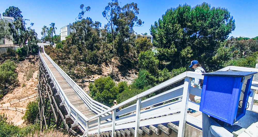 The Quince Street Bridge is on the 7 bridges walk, one of the best San Diego hikes!