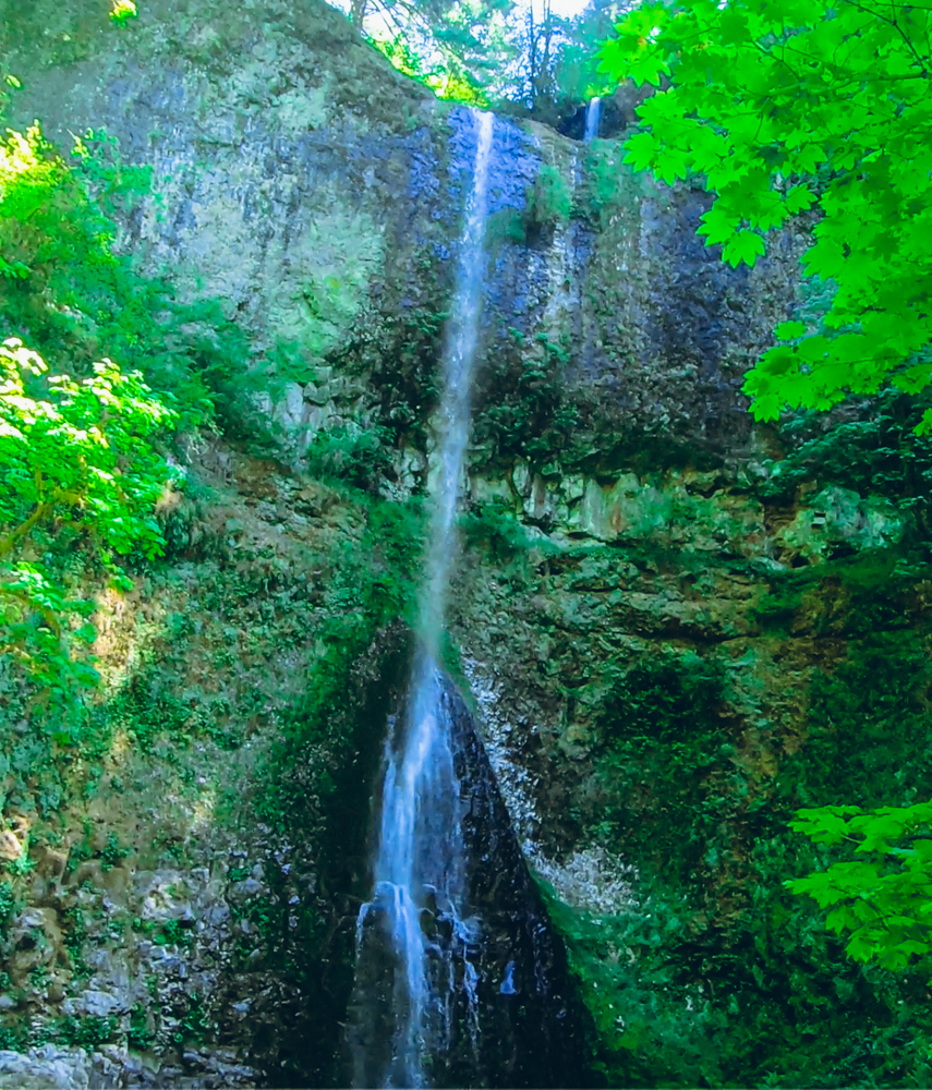 Waterfall Four: Double Falls on the trail of ten falls