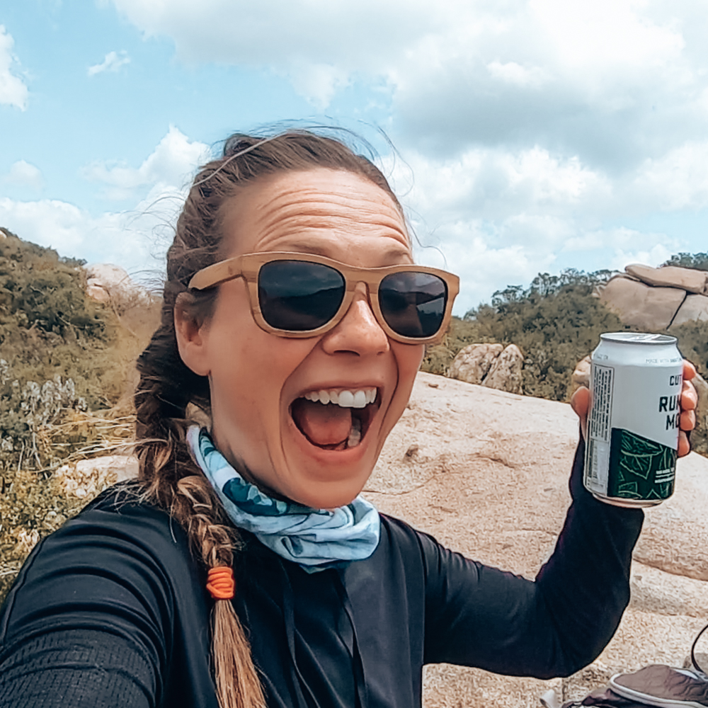 Summit beverage on the mt woodson hike