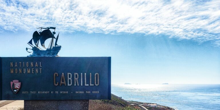 Cabrillo National Monument welcome sign