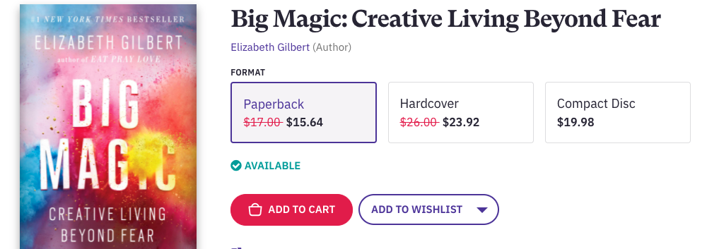 Big Magic is a book that will change your life