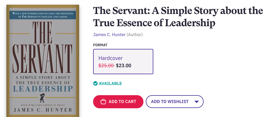 The Servant is a book that will change your life