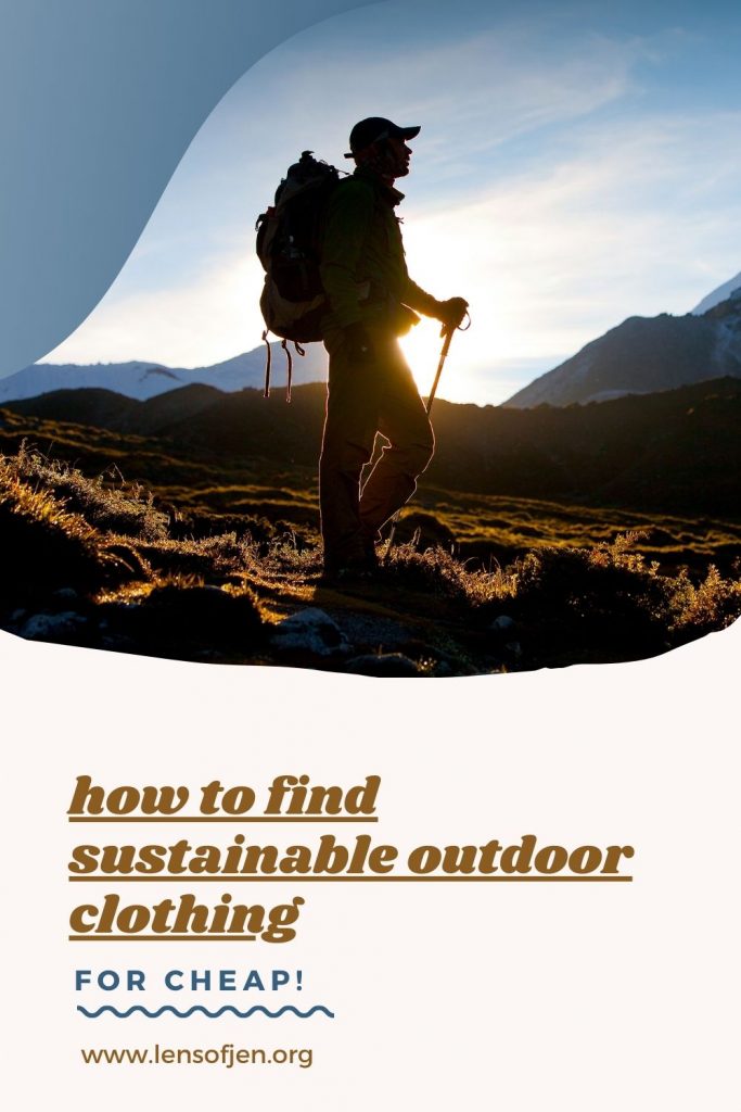 ethical outdoor clothing and gear pin