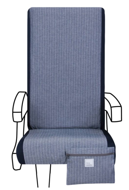 reusable, washable airplane seat cover is a unique gift for travelers