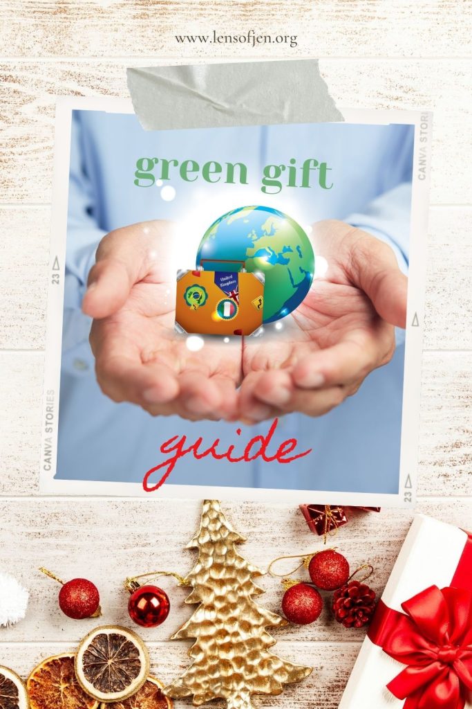 Pin for Pinterest for green gift guide