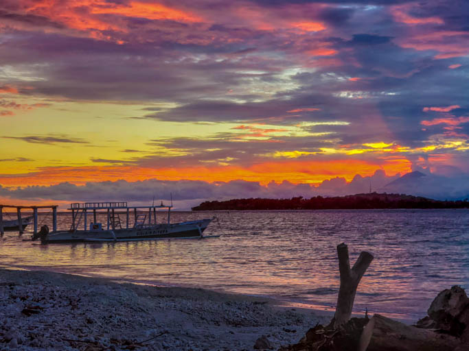 Photo taken on a nomadic date on the Gili islands in Indonesia