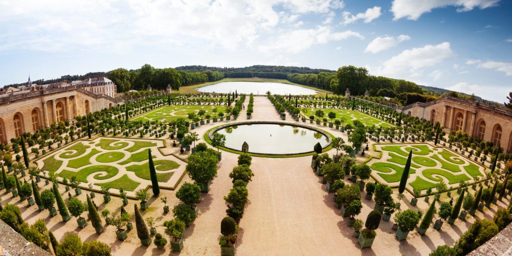 the gardens of Versailles are just 12 miles outside of Paris