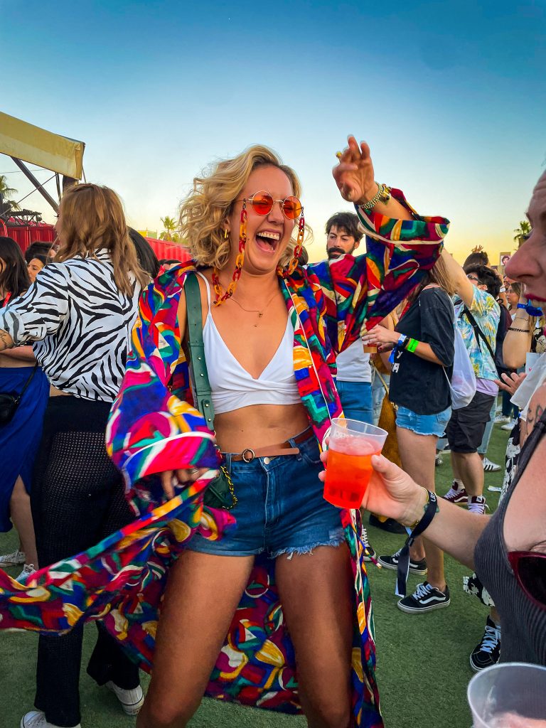 Dancing at the mad cool festival